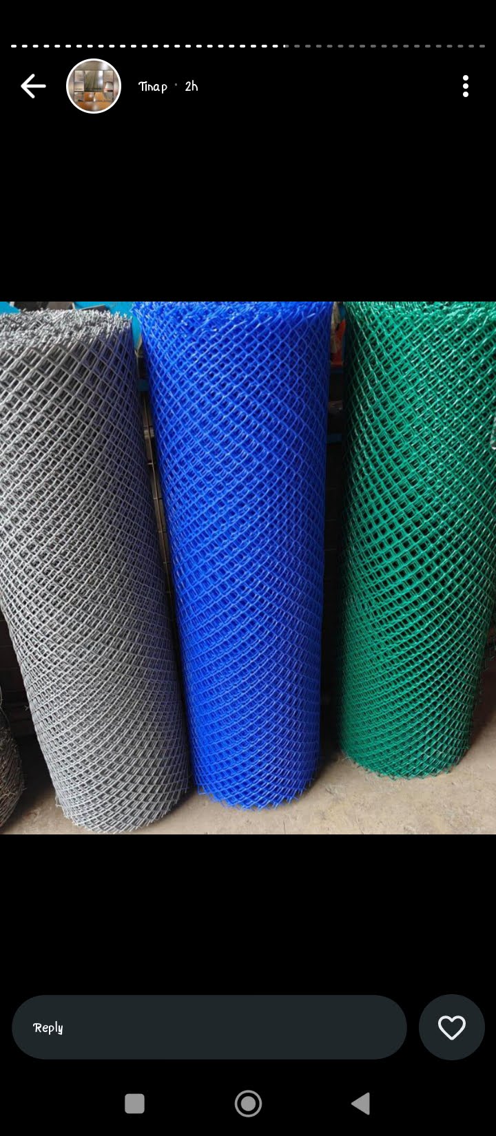 Plastic kukumesh roll